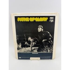 VTG CBS FOX Paths of Glory CED Movie OS Kirk Douglas B&W War Drama 1983 Vintage